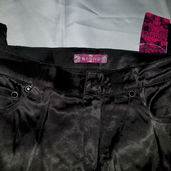 Modiva Retro Shiny Pants, 5 pocket - Picture 4 of 9